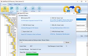 Conversion process of OST file