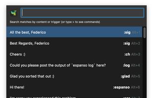 espanso screenshot 1