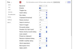 espansoGUI screenshot 1
