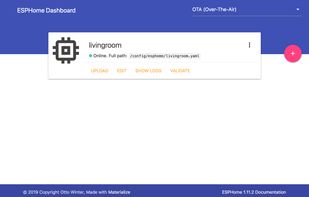ESPHome Dashboard
