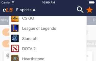 eSportLiveScore screenshot 1