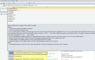 esProc SPL provides a convenient IDE that not only offers comprehensive debugging and intuitive unit format programming, but also provides quick function help. Simply move the cursor to a function and press the Alt key to display a detailed explanation of the function.