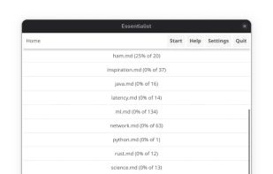 Essentialist screenshot 1