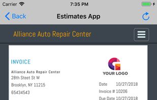 Estimates App screenshot 1