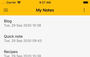 EteSync Notes screenshot 1