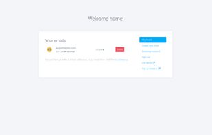 View the list of your emails - https://app.ethletter.com/personal/