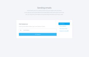 Get balance for your email - https://app.ethletter.com/actions/topup.