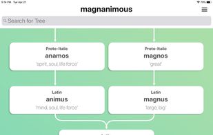 Etymology Explorer screenshot 2