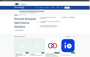 EU Open Source Solutions Catalogue screenshot 1