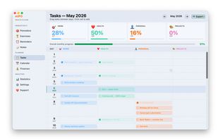 Task Manager: Simple, fast task list with categories to keep your day organized.
