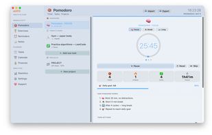 Pomodoro Timer: Built-in focus timer with work/break intervals to help you stay in flow without burning out.
