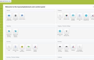 In the admin panel you can manage the filter settings, view the logs and domain statistics, or even set regular reports that will inform you about blocked messages.