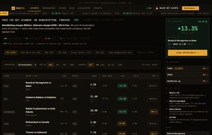Live +EV feed — 277 value bets across 51 leagues, sorted by edge