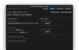 EVE Preview Manager screenshot 1