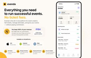 All-in-one event management with zero platform commission. Sell tickets, manage attendees, and keep 100% of your ticket revenue.
