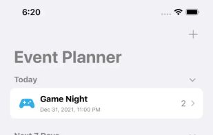 Event Planner screenshot 2