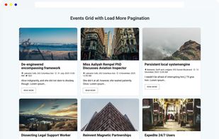 Event Grid With Load More Pagination