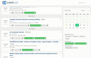 EventList screenshot 1