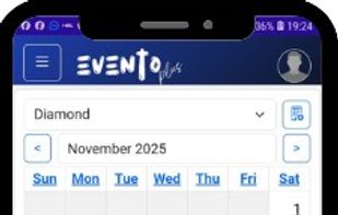Evento Plus Color Coded Calendar DashBoard
