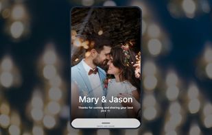 Custom mobile guest welcome screen.