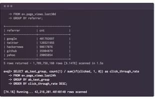 EventQL screenshot 1