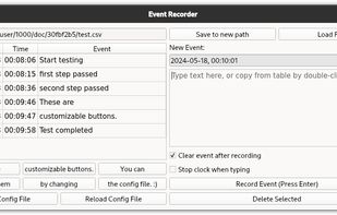 EventRecorder screenshot 1
