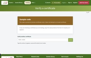 Certificates that can be verified