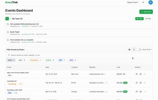Add New Event- One Click with URL and AI