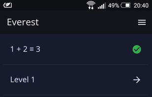Everest (Mathematical puzzle game) screenshot 1