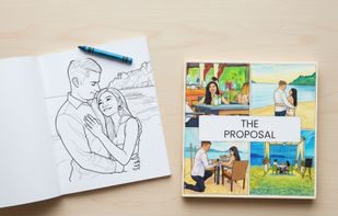 Full colouring book with cover