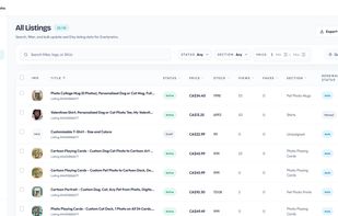 Listing Catalog View