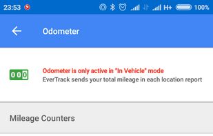 Odometer/Mileage Counter Nenu