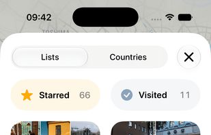 Create Lists to organize your places