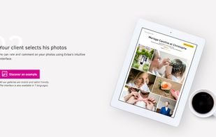 an elegante & responsive interface for your client to rate, comment , download and order your images