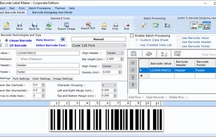 Excel Barcode Label Designing Software screenshot 3