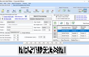 Excel Barcode Label Designing Software screenshot 2