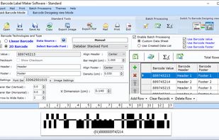 Excel Barcode Label Printing Software screenshot 2