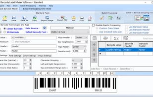 Excel Barcode Label Printing Software screenshot 3