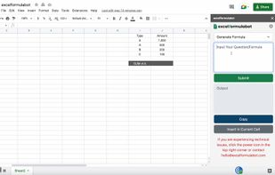 Excel Formula Bot screenshot 2