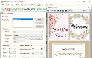 Excel Greeting Cards Maker Application screenshot 1