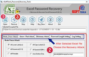 Excel Password Unlocker Tool screenshot 1