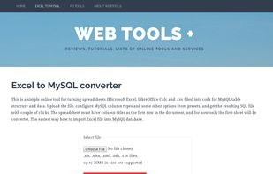 Excel to MySQL converter screenshot 1