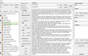Write your novel inside Excel and save multiple drafts per scene.