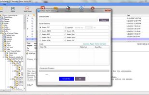 Saving option to save recover OST file mailbox data into...
