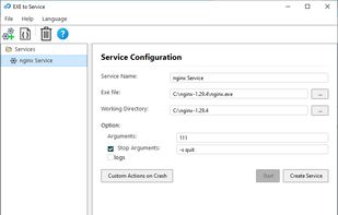 Setting up the service