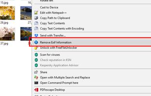 Exif Remover screenshot 1