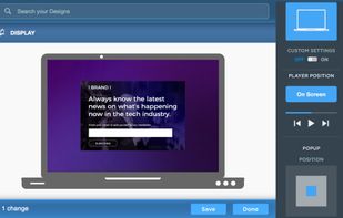 Popup animation simulator