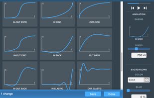 Animation easing effects