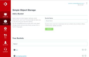 Exoscale screenshot 1