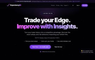 Trade your Edge. Improve with Insights. A trading journal built for futures, forex and prop-firm traders.